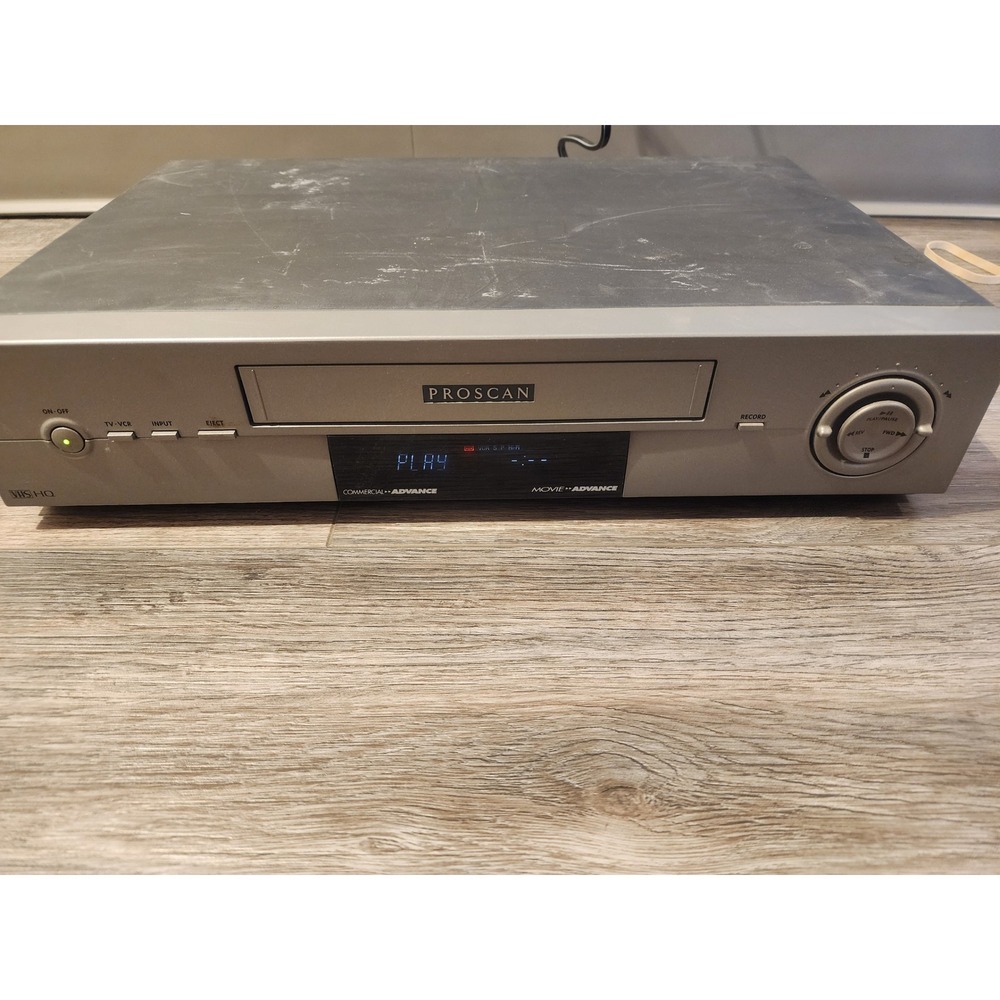 Proscan PSVR71 VHS VCR Player 4-Head Hi-Fi Stereo Commercial Advance Silver